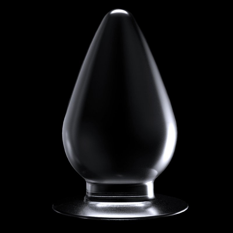 Flawless clear anal plug 4.5''