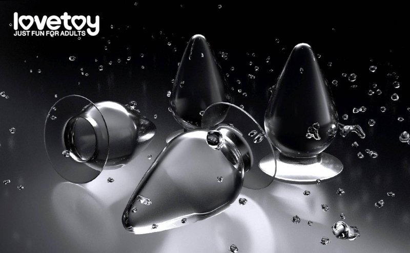 Flawless clear anal plug 4.5''