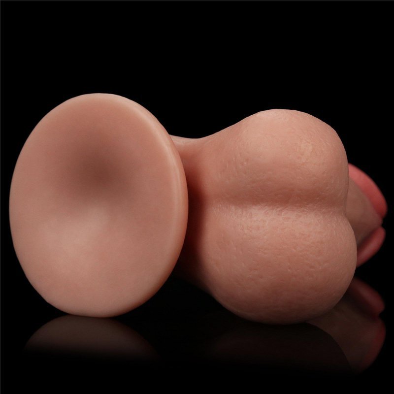 Cielisty naturalny penis dildo Lovetoy z ruchomą skórą 20 cm