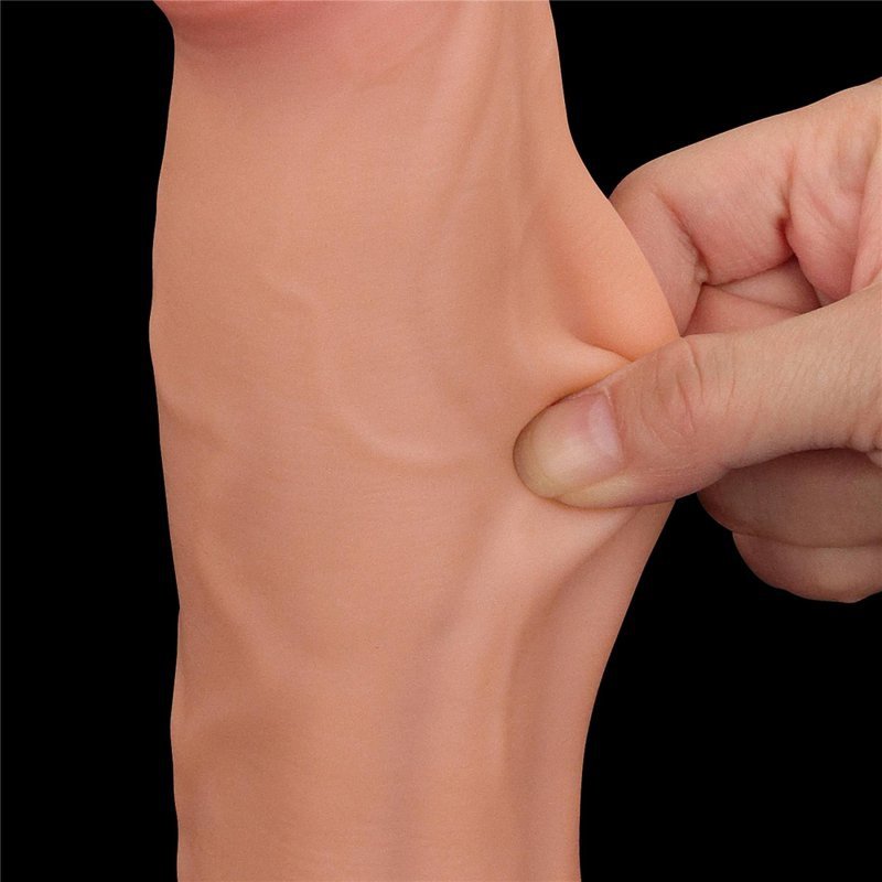 Dildo King size z ruchomą skórą Dual Layer Dong 29cm