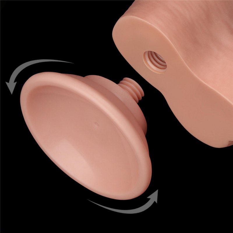 Dildo ruchoma skóra Sliding Skin Dual Layer Dong Flesh 20cm