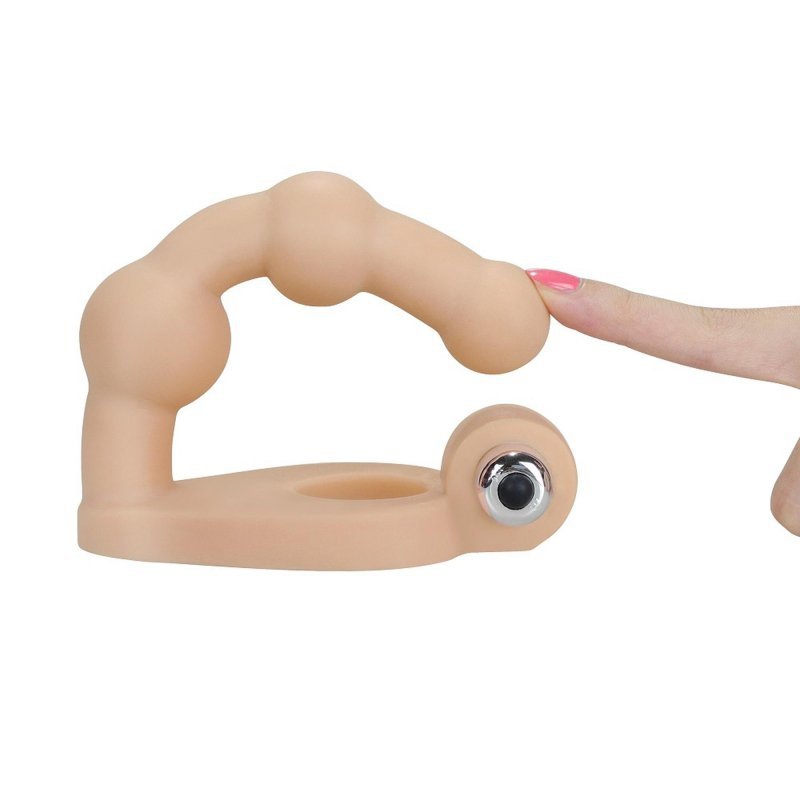 Pierścień analny na penisa kulkowy nakładka na dildo 15,2 cm