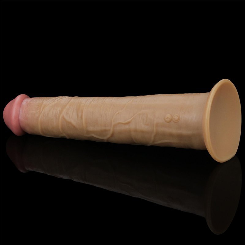 Wibrator rotacyjny dildo na przyssawce 25,5 cm
