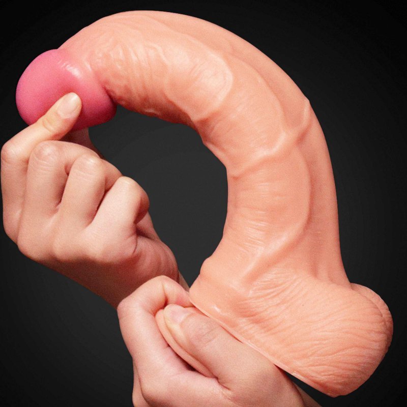 Ekskluzywny penis dildo Lovetoy podwójny silikon 25,5 cm