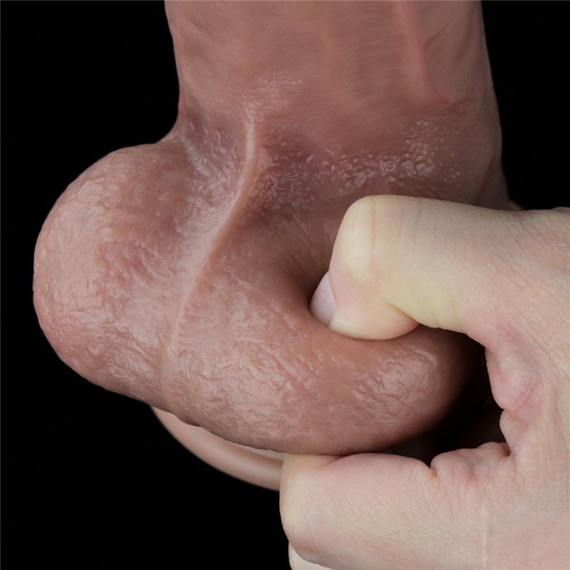 Dwuwarstwowe realistyczne dildo na przyssawce 26,5 cm