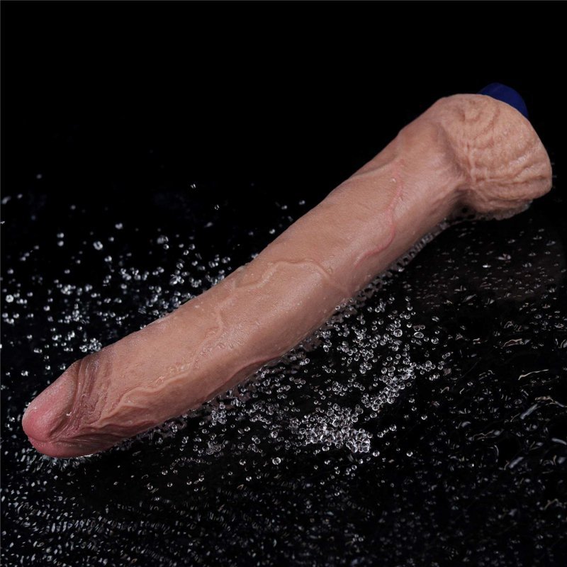 Realistyczne wibrujące dildo jak prawdziwy penis 28 cm