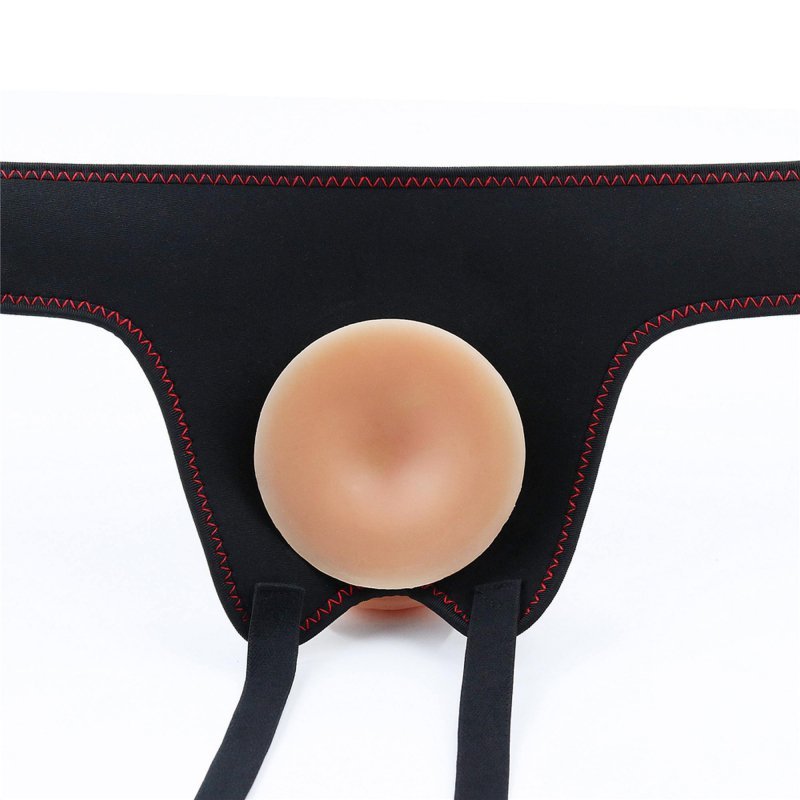 Realistyczne dildo z uprzężą strap-on 18 cm
