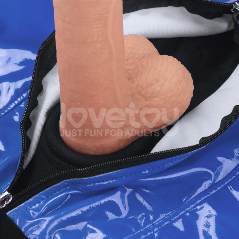 Bokserki strapon weetlook Chic Strap-On (28 - 31 inch waist) niebieskie