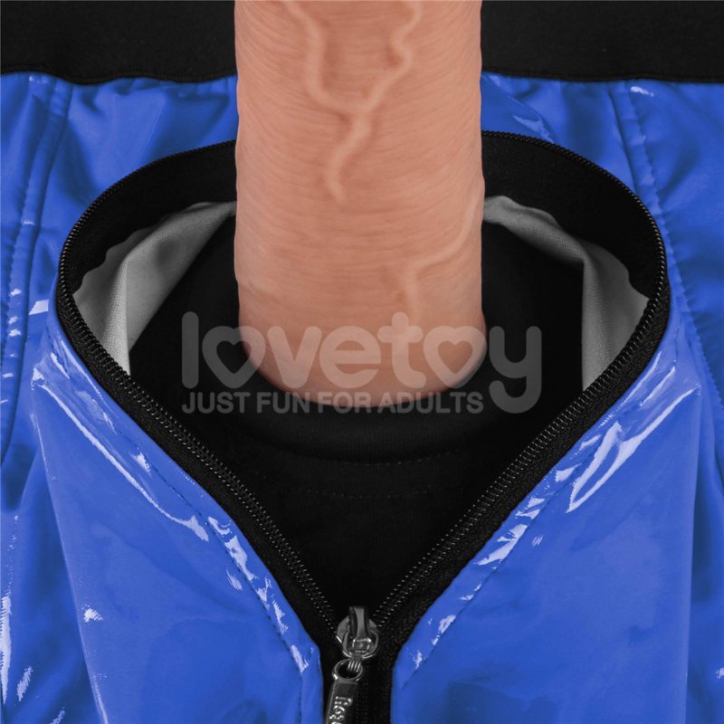 Bokserki strapon weetlook Chic Strap-On (40 - 43 inch waist) niebieskie