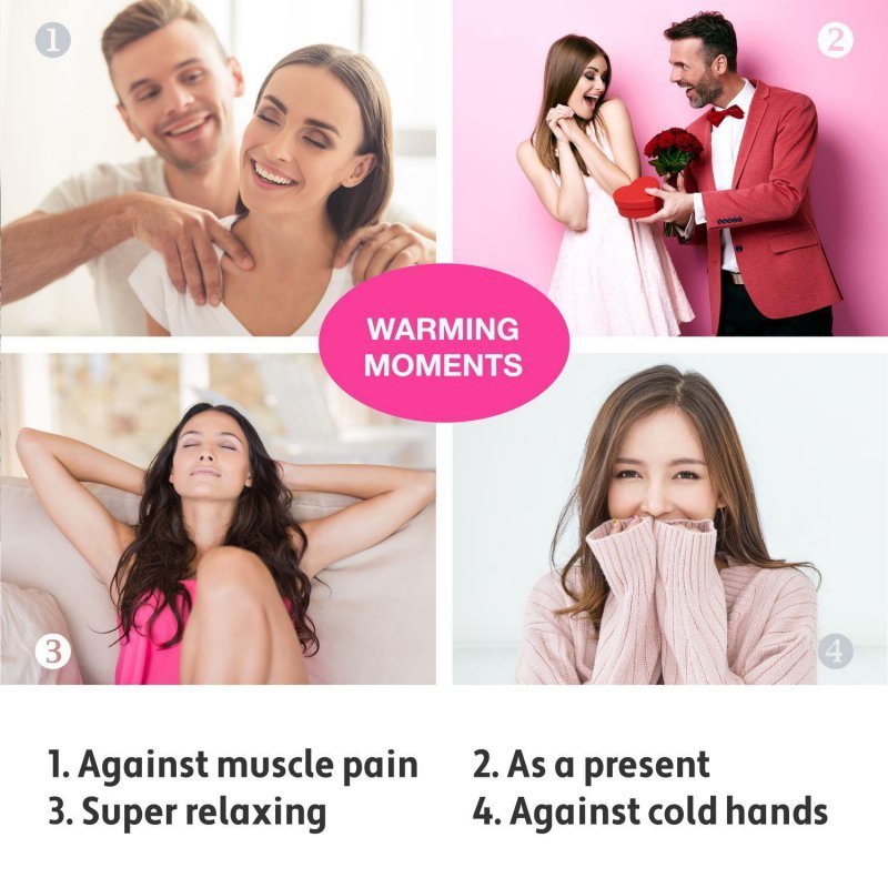 LoversPremium - hot massage hearts (3 pcs)