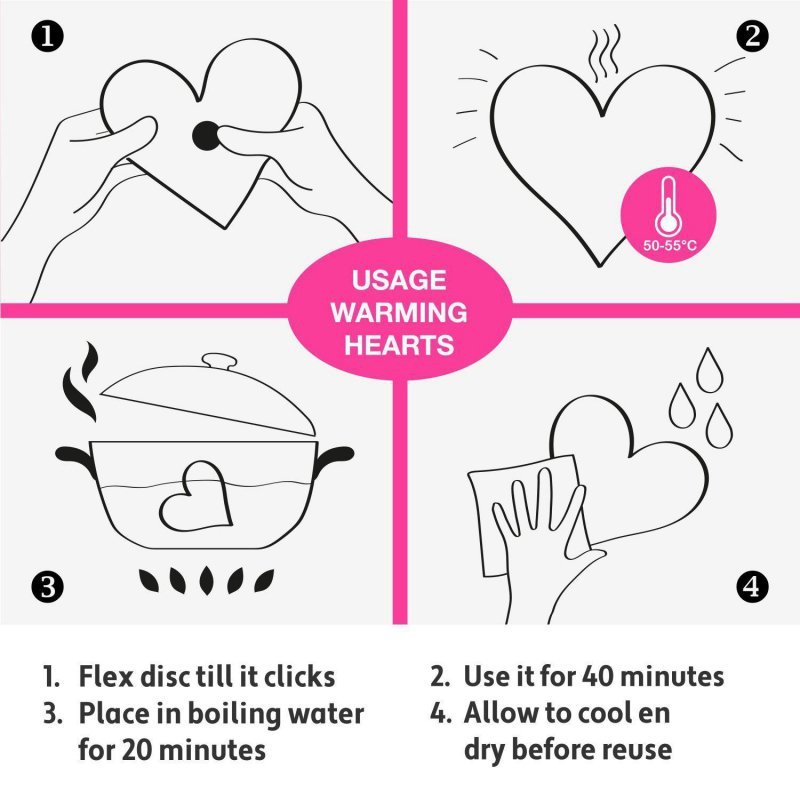 LoversPremium - hot massage hearts (3 pcs)