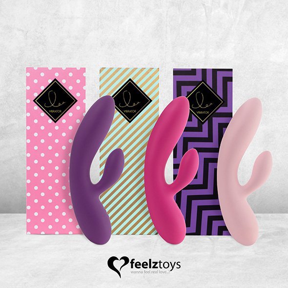 Wibrujący masażer z króliczkiem FeelzToys Lea Rabbit różowy