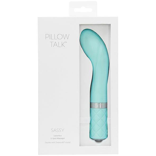 Zakrzywiony wibrator do punktu g Pillow Talk Sassy G-Spot miętowy