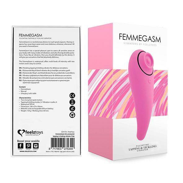 Wibrujący masażer łechtaczkowy FeelzToys FemmeGasm róż