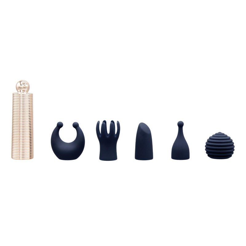 Pillow Talk - Secrets choices 6 piece mini massager set navy blue/rose gold