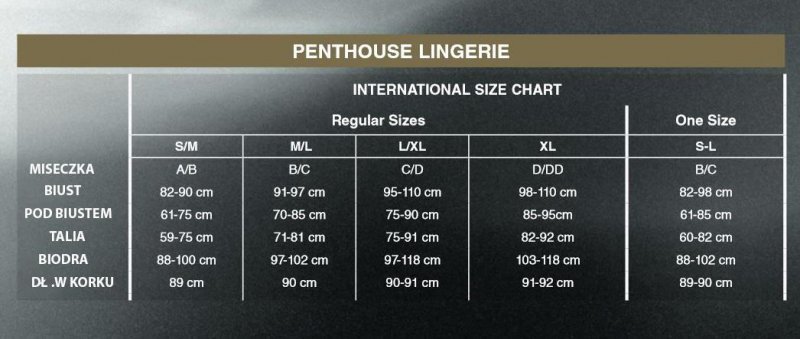 Bielizna erotyczna Sweet beast black L/XL PENTHOUSE