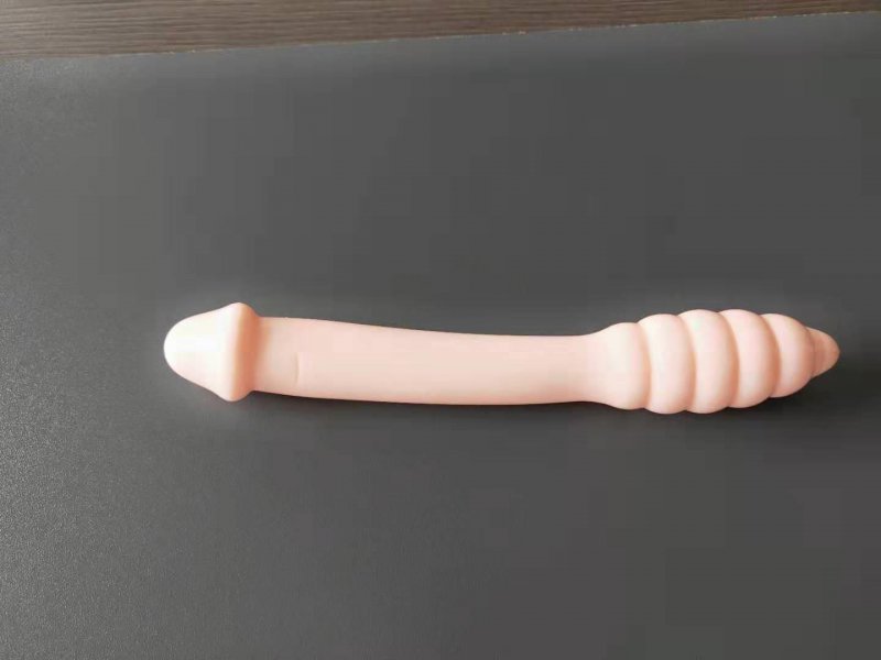 Dwustronne dildo analne prążkowane dawca orgazmów 20 cm