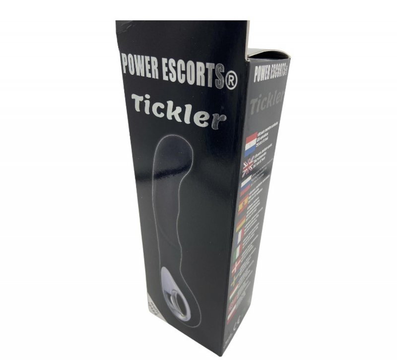 Tickler black silicone gspot vibrator – rechargeable