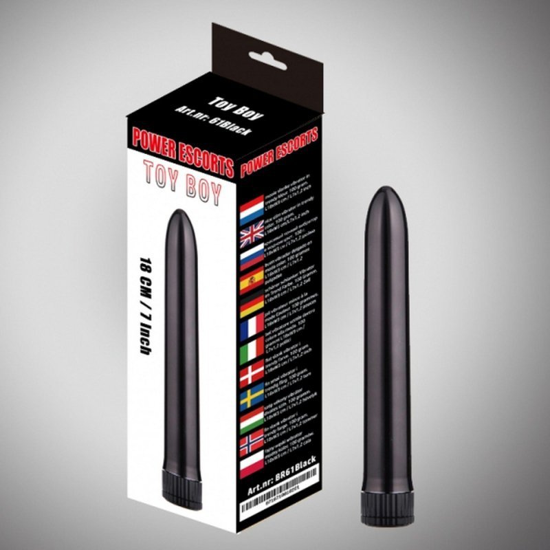 Toy boy  black 18 cm basic vibrating
