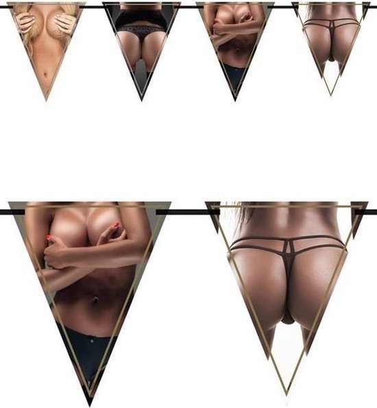 Birthday garlands woman - flagbanner