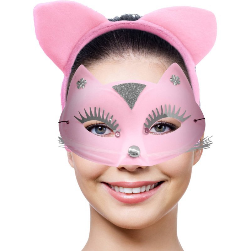 Maska roleplay kitty set pink