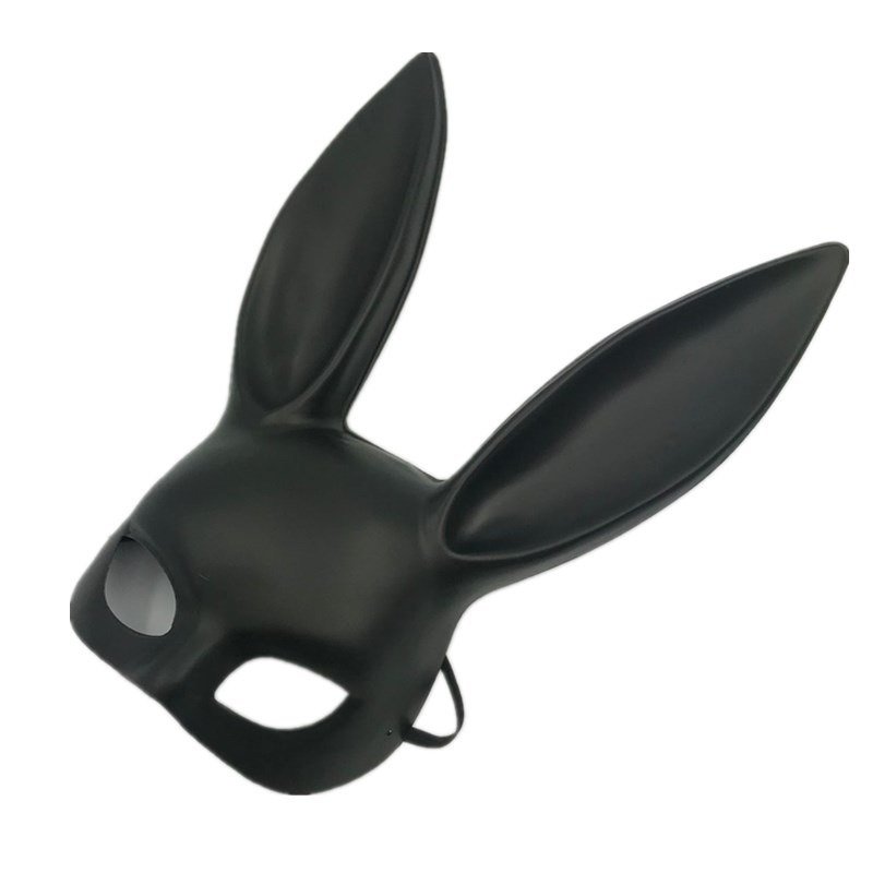 Maska króliczka bunny mask black
