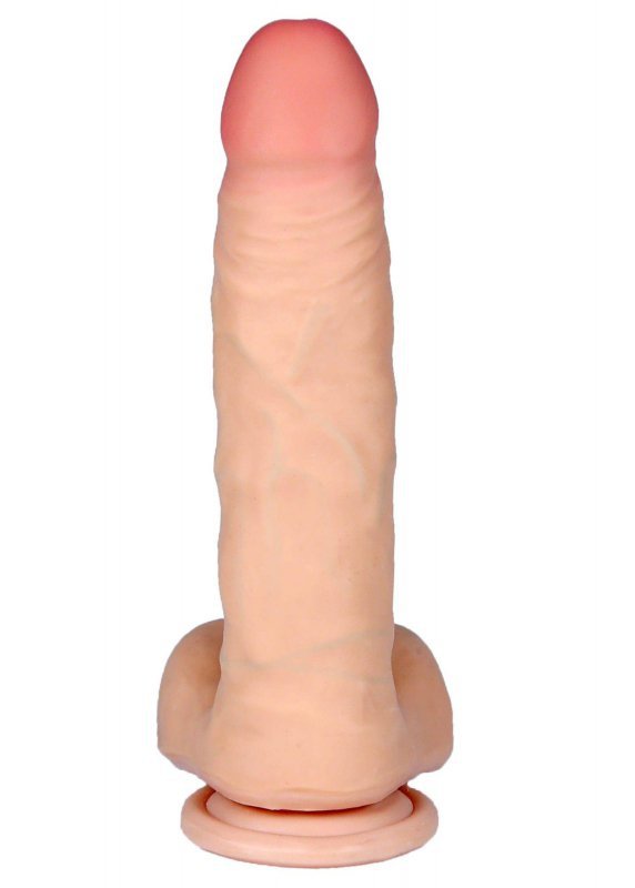 Realistyczne dildo z jądrami przyssawka 20 cm