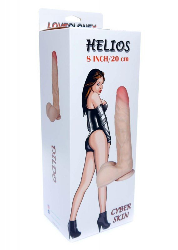 Realistyczne dildo z jądrami przyssawka 20 cm
