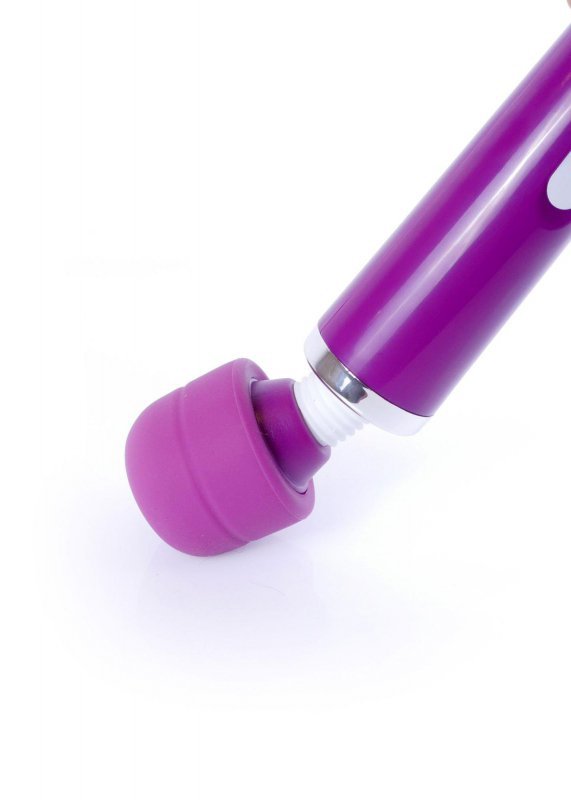 Stymulator sex masażer wand z ruchomą główką fiolet