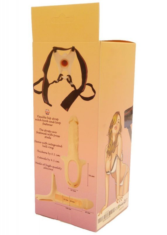 Proteza hollow strap-on super hero
