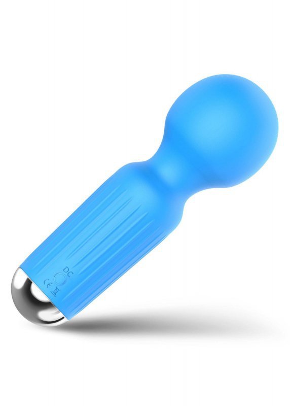 Mini masażer erotyczny różdżka wand stymulator łechtaczki niebieski