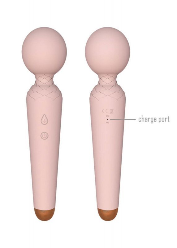 Stymulator rechargeable power wand usb 10 functions - flesh