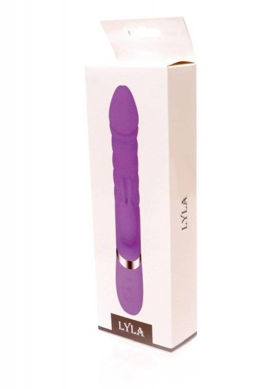 Wibrator lyla purple - heating / thrusting / 18 vibrating functions usb
