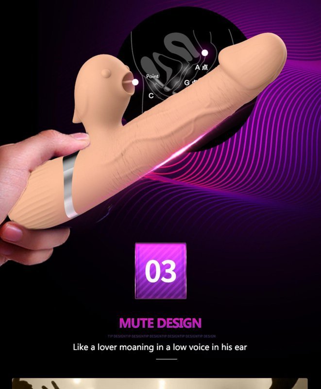 Realistyczny wibrator posuwisty stymulator łechtaczki