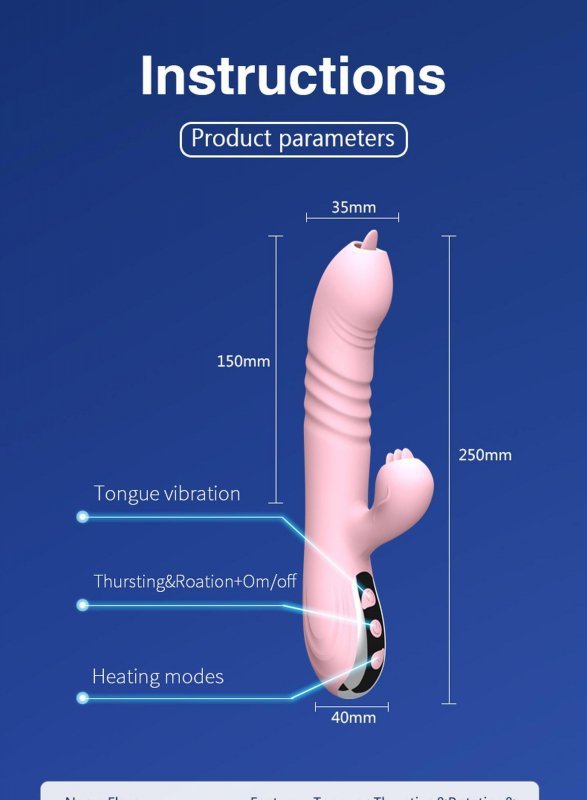 Wibrator Fairy USB 3 funkcje pulsacji / 20 wibracji 