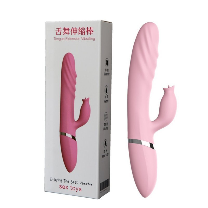 Wibrator grzejący z języczkiem elegancki usb