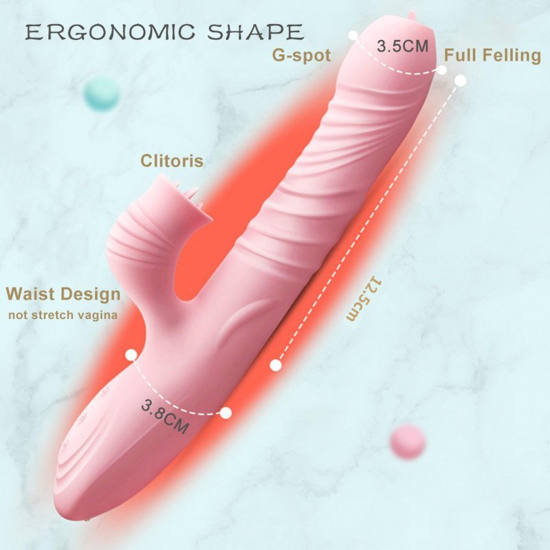 Potężny wibrator liżący cipkę różowy Fanny usb