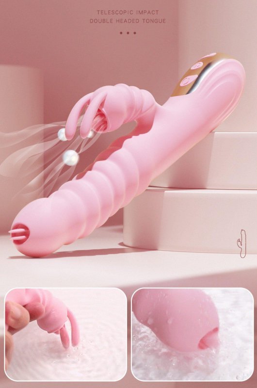 Wibrator króliczek Hannah USB -Pink