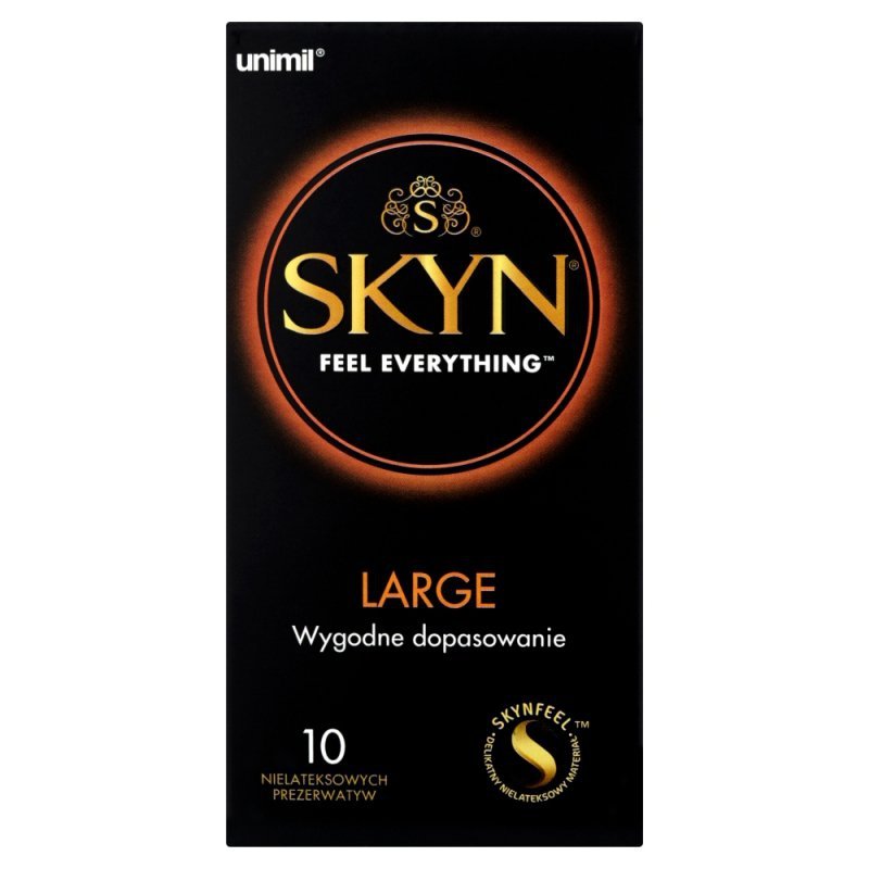 Prezerwatywy Unimil Skyn 10 sztuk large