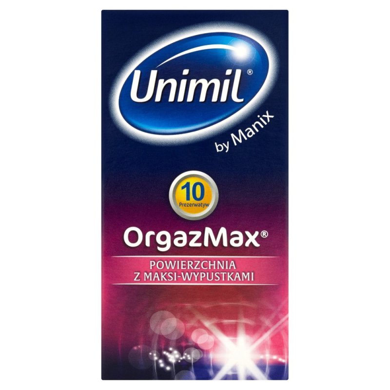 Prezerwatywy stymulujące z wypustkami Uniiml Orgazmax 10 sztuk