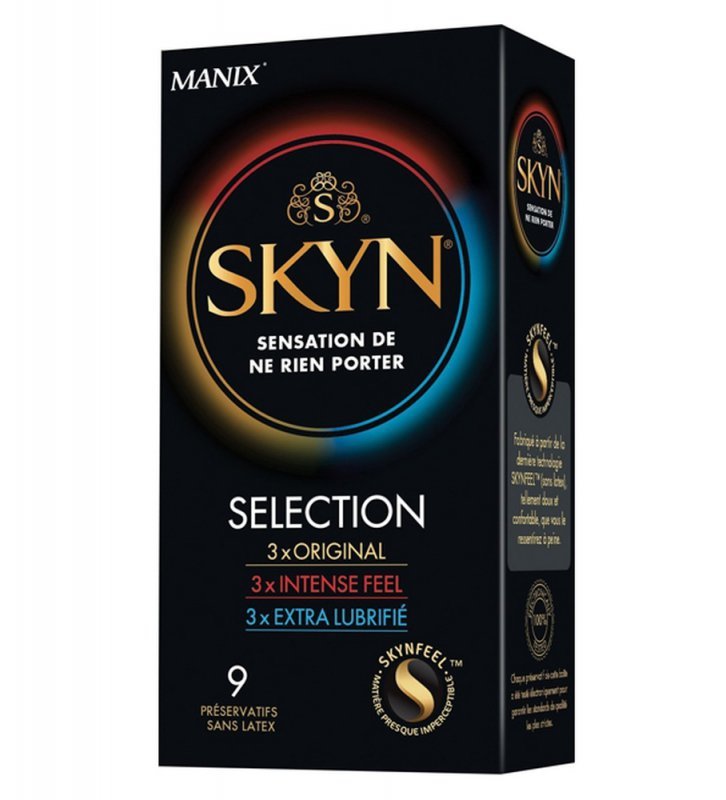 Prezerwatywy stymulujące Skyn Selection mix 9 sztuk