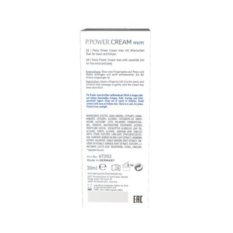 Krem podudzający penisa Shiatsu Penis Power 30 ml