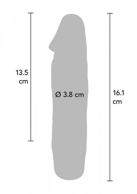 Silikonowy realistyczny wibrator żylasty czarny 15,5 cm