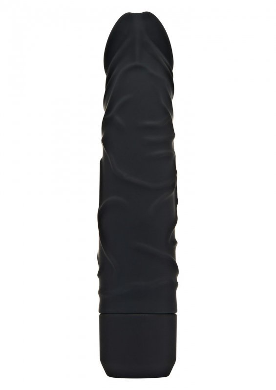 Klasyczne wibrujące dildo czarne 20 cm