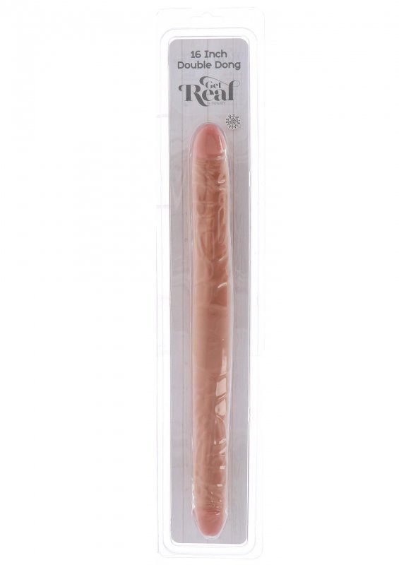 Dwustronne realistyczne dildo z żyłami 40 cm