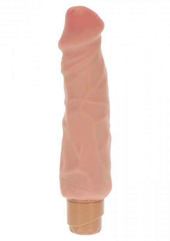Naturalny wibrator żylasty z cyber skóry 23 cm