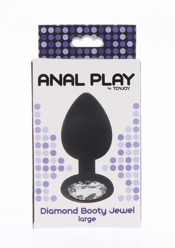 Diamond booty jewel large black