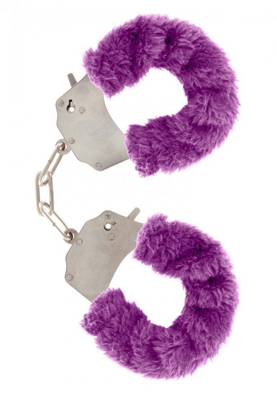 Kajdanki Furry fun cuffs purple plush