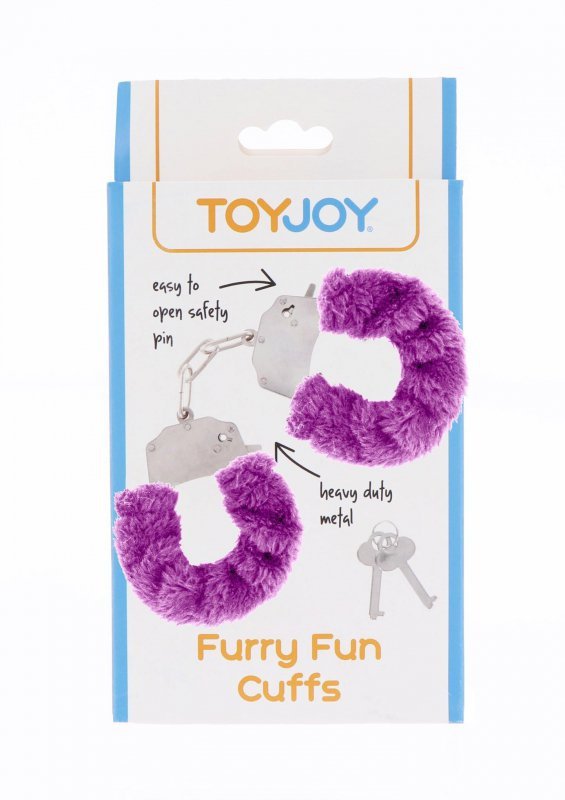 Kajdanki Furry fun cuffs purple plush