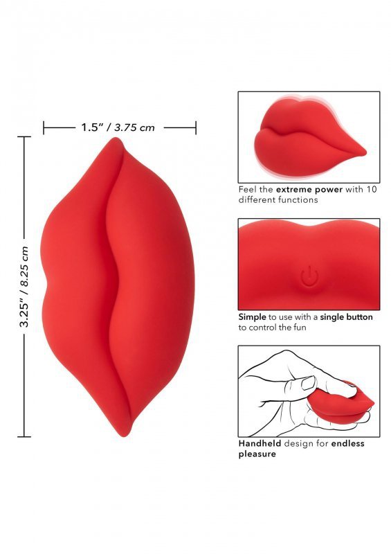 Mini wibrator masażer erotyczny w kształcie ust